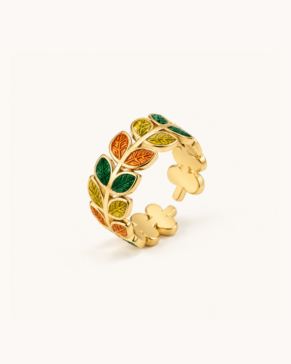 Autumn Leaf Ring - 18k Gold (Demi Fine)