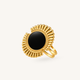 Midnight Disc Ring - 18kGold (Demi Fine)