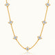 Starry Crystal Necklace - 18k Gold ( Demi Fine )