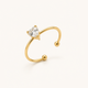 Trillion Glow Ring - 18k Gold (Demi Fine)