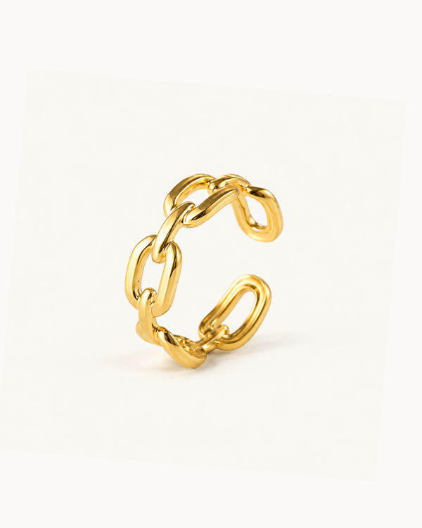Braided Link Ring - 18k Gold (Demi Fine)