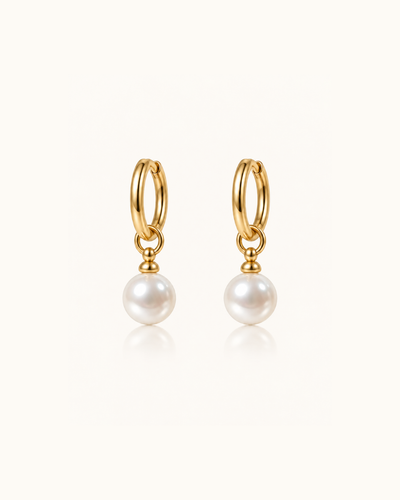 Mini Pearl Earrings - 18k Gold ( Demi Fine )