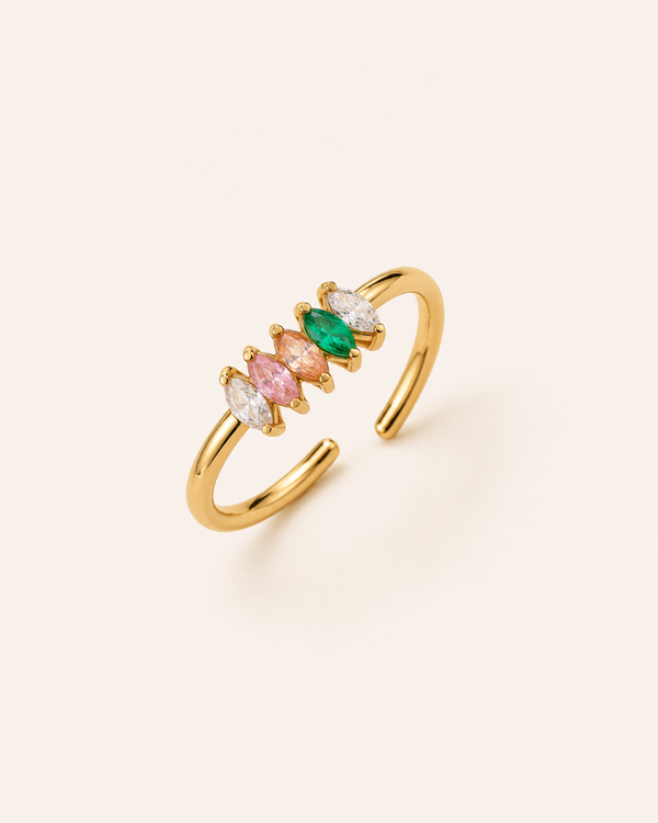 Pastel Prism Ring - 18k Gold (Demi Fine)