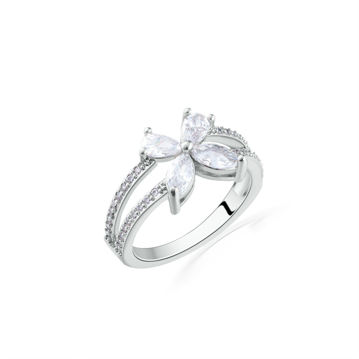 Butterfly Duo Band Ring