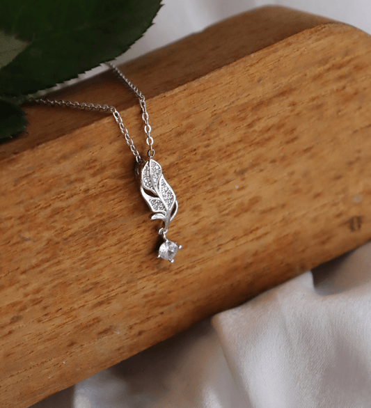 Feather Cross Necklace