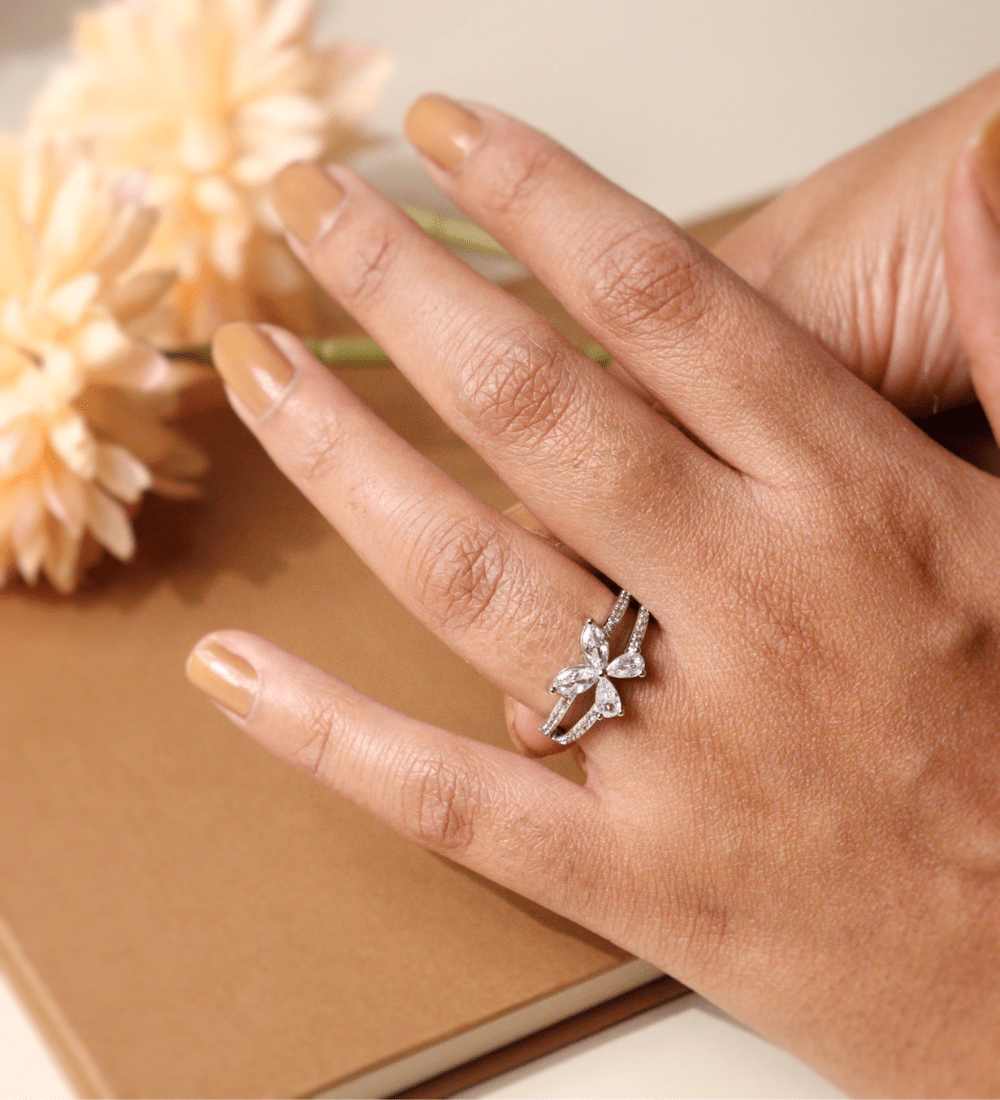 Butterfly Duo Band Ring