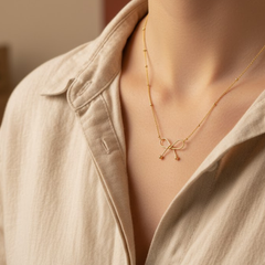 18k Gold Opulent Bow Pendant