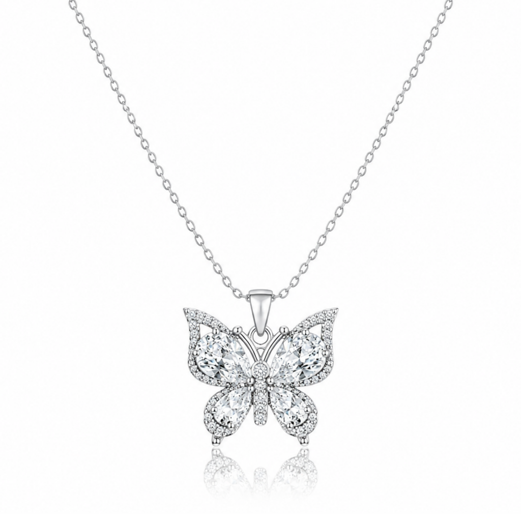 Gleam & Glow Butterfly Zircon Necklace