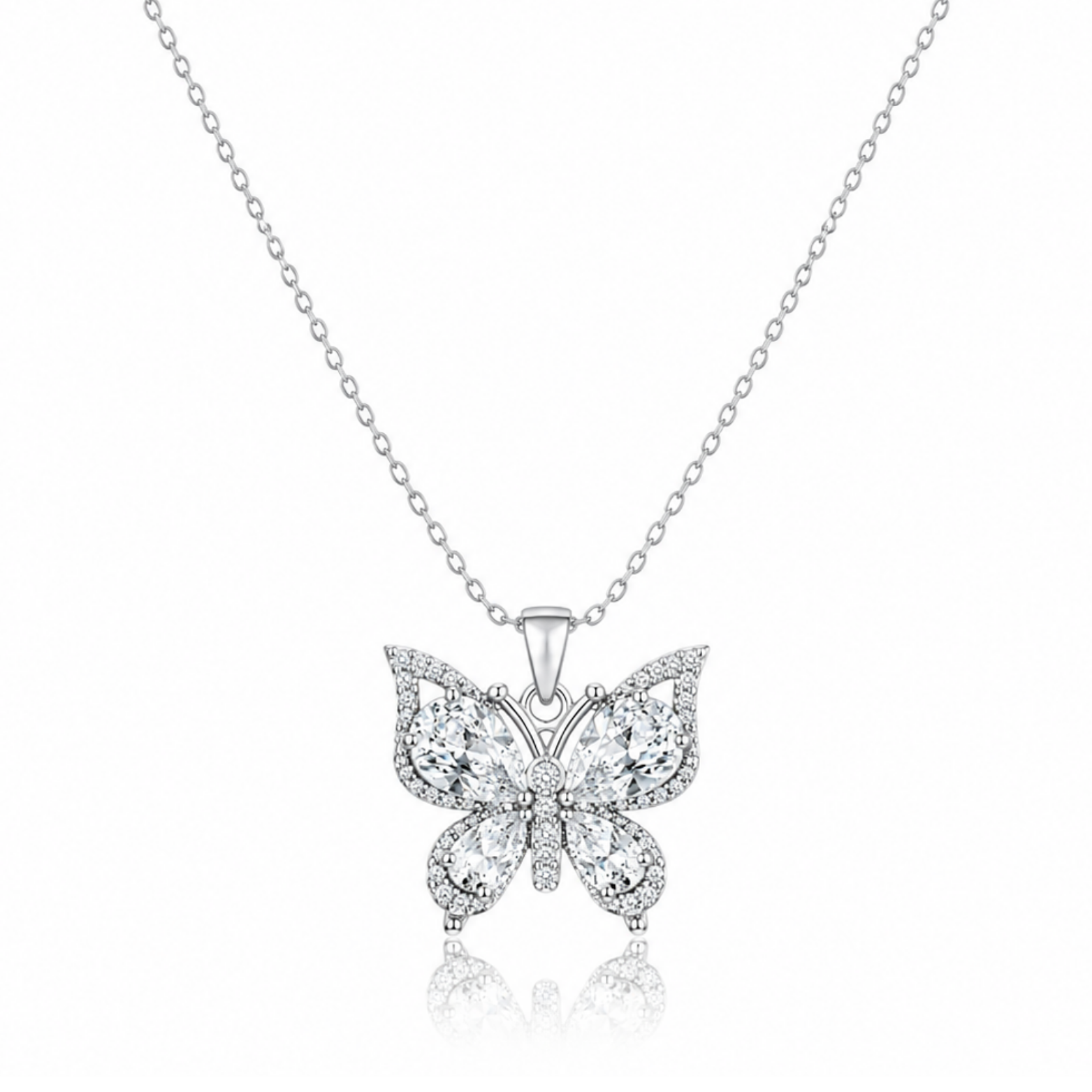 Gleam & Glow Butterfly Zircon Necklace