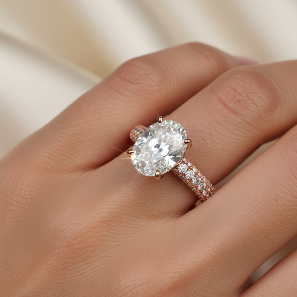 Rose Gold Plated Zircon Ring