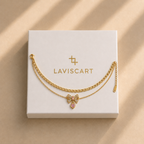 Pink Crystal Heart Anklet