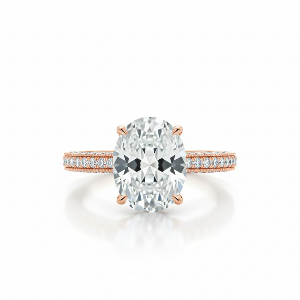 Rose Gold Plated Zircon Ring