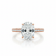 Rose Gold Plated Zircon Ring