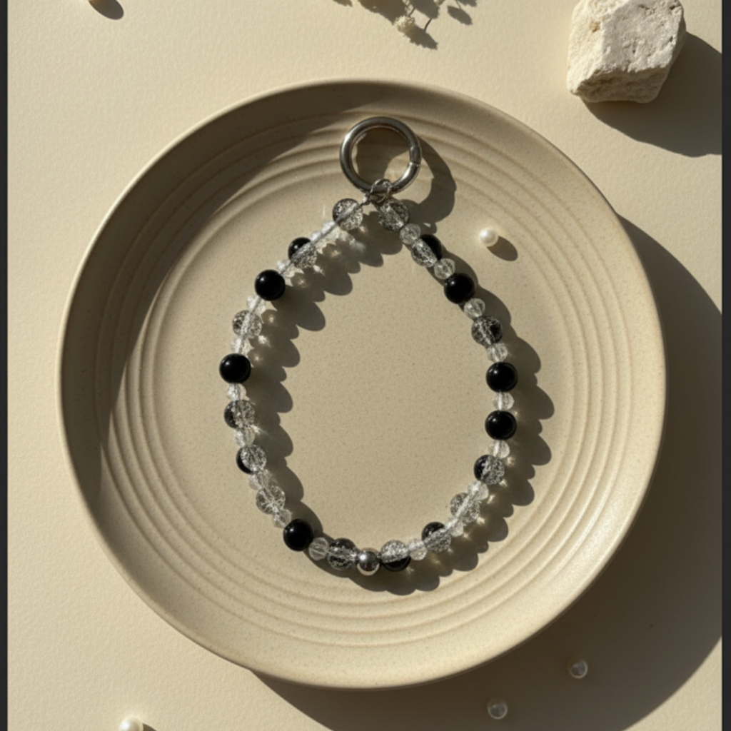 Black Galaxy Beads Charm