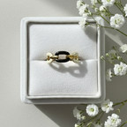 Monochrome Link Ring - 18k Gold (Demi Fine)