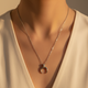 Silver Crescent Moon Pendant Necklace