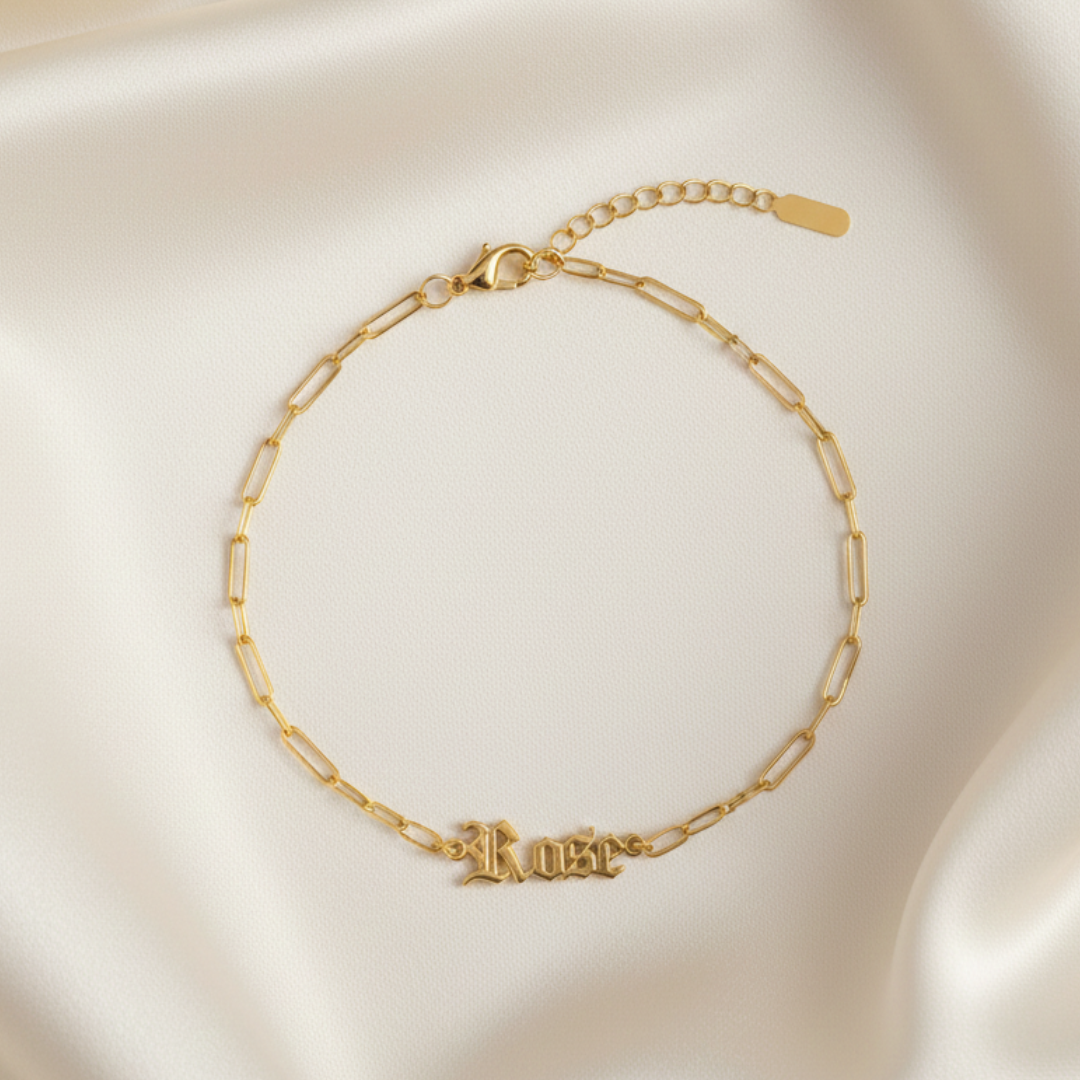 Old English Name Bracelet