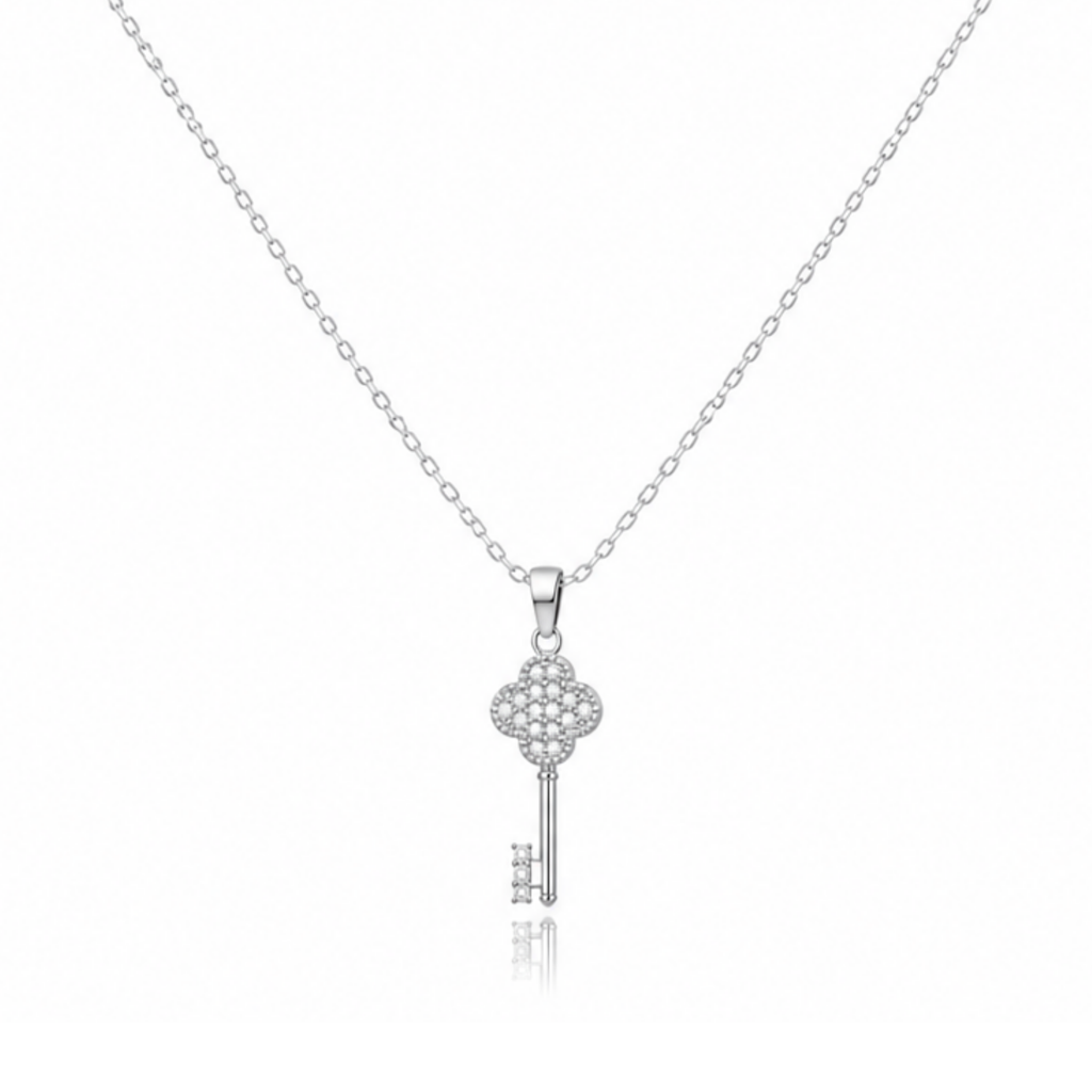 Key to Heart Classic Zircon Diamond Necklace