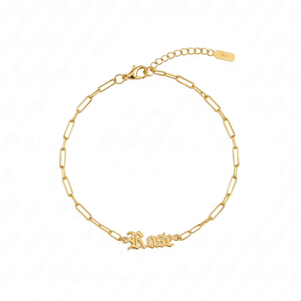 Old English Name Bracelet