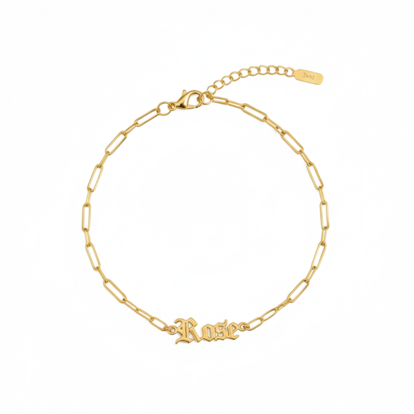 Old English Name Bracelet