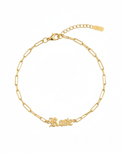 Old English Name Bracelet