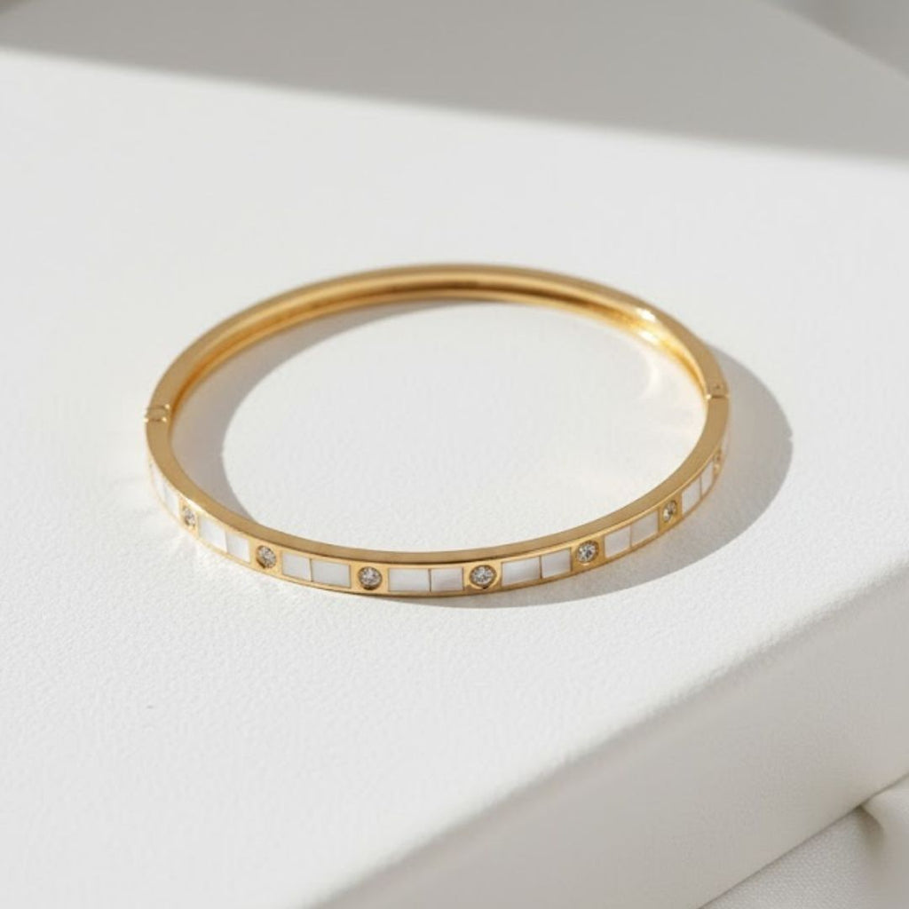 White Enamel Edge Kada