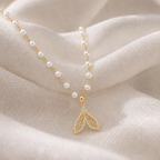 Pearl Angel Wing Necklace