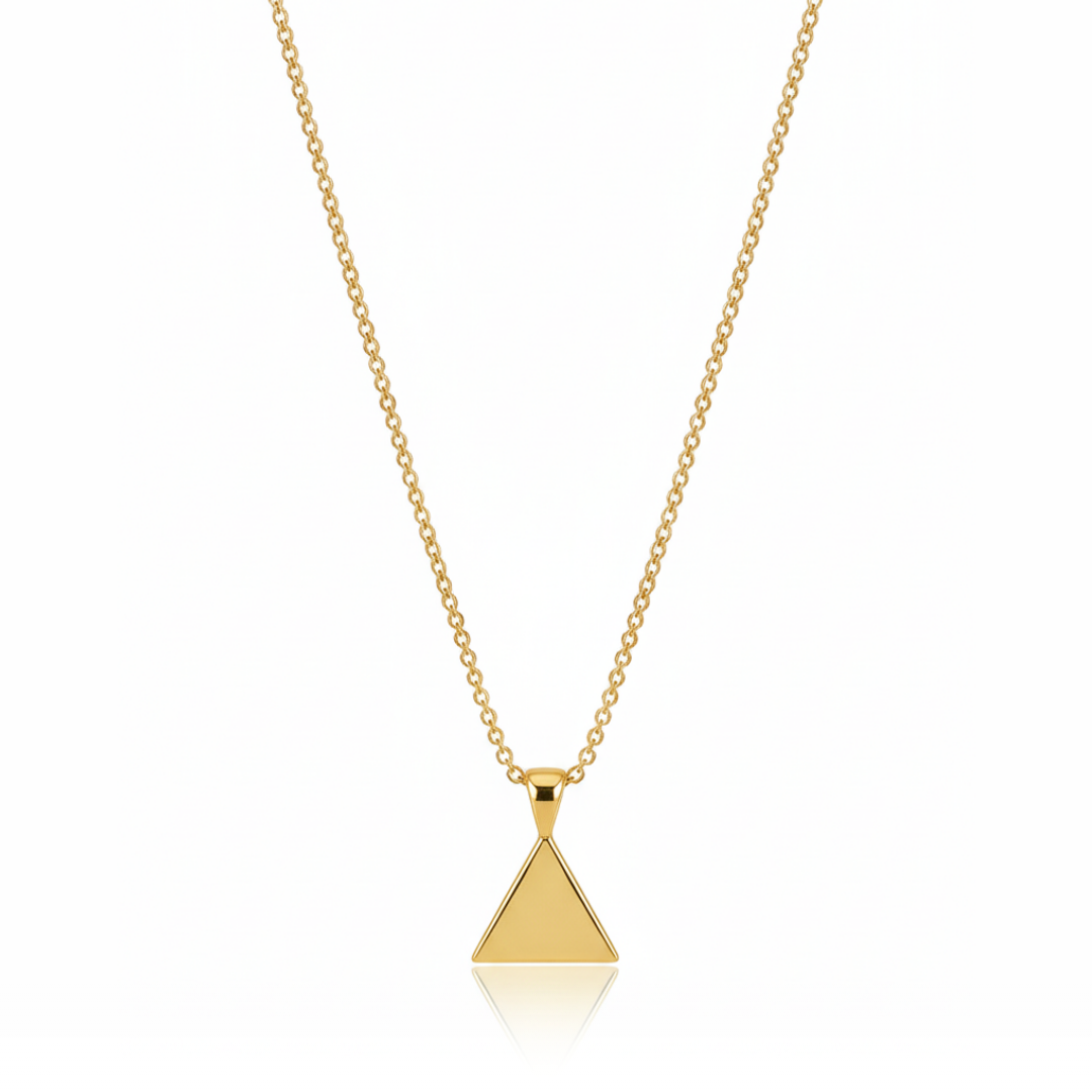 Bold Triangle Pendant Necklace