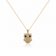 Owl Theme Zircon Diamond Necklace