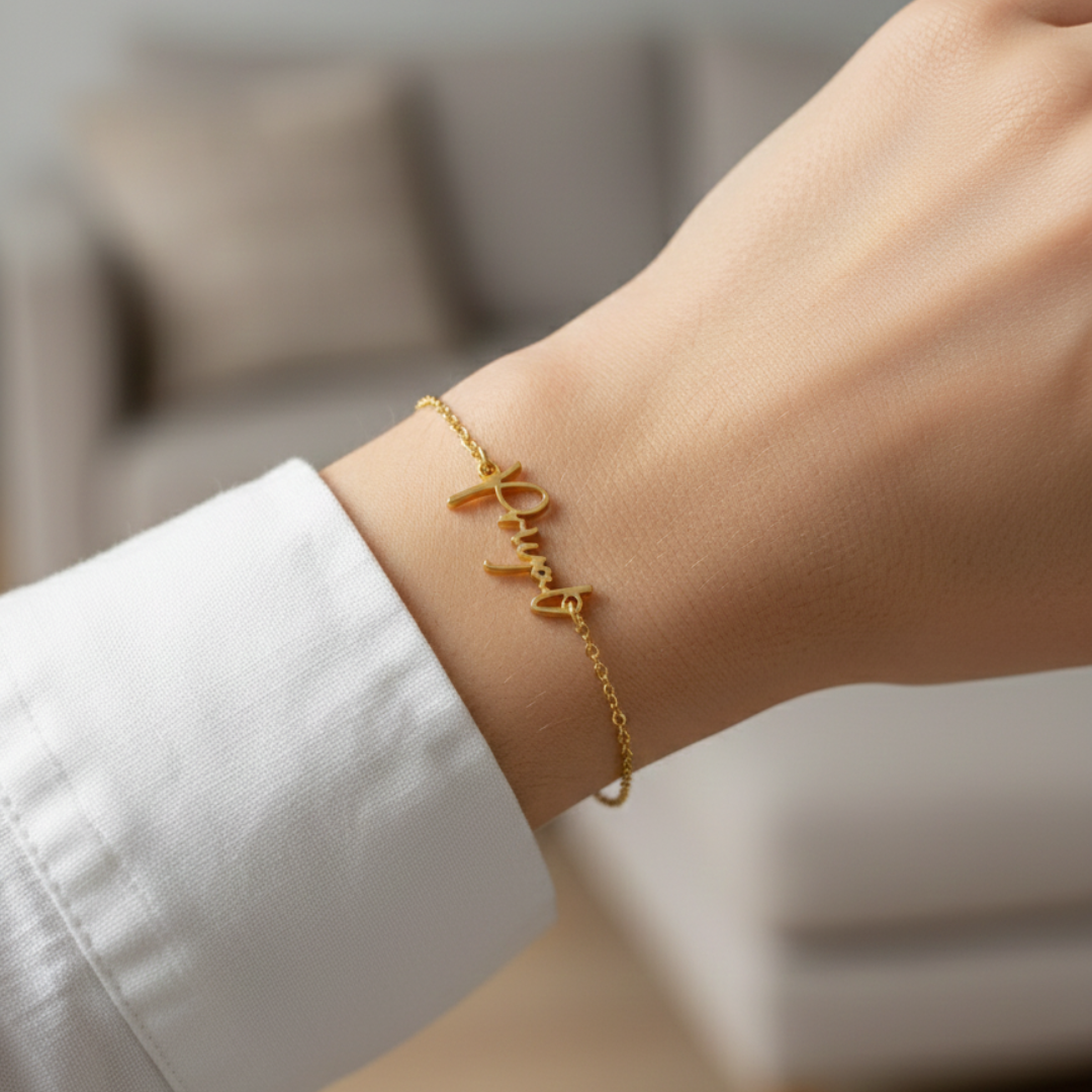 Handwritten Script Bracelet
