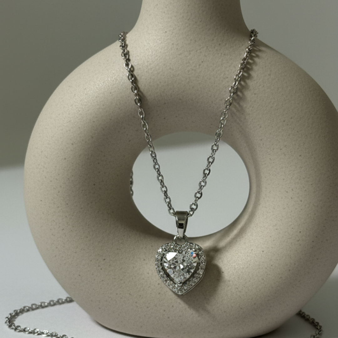 Zircon Diamond Chain Necklace
