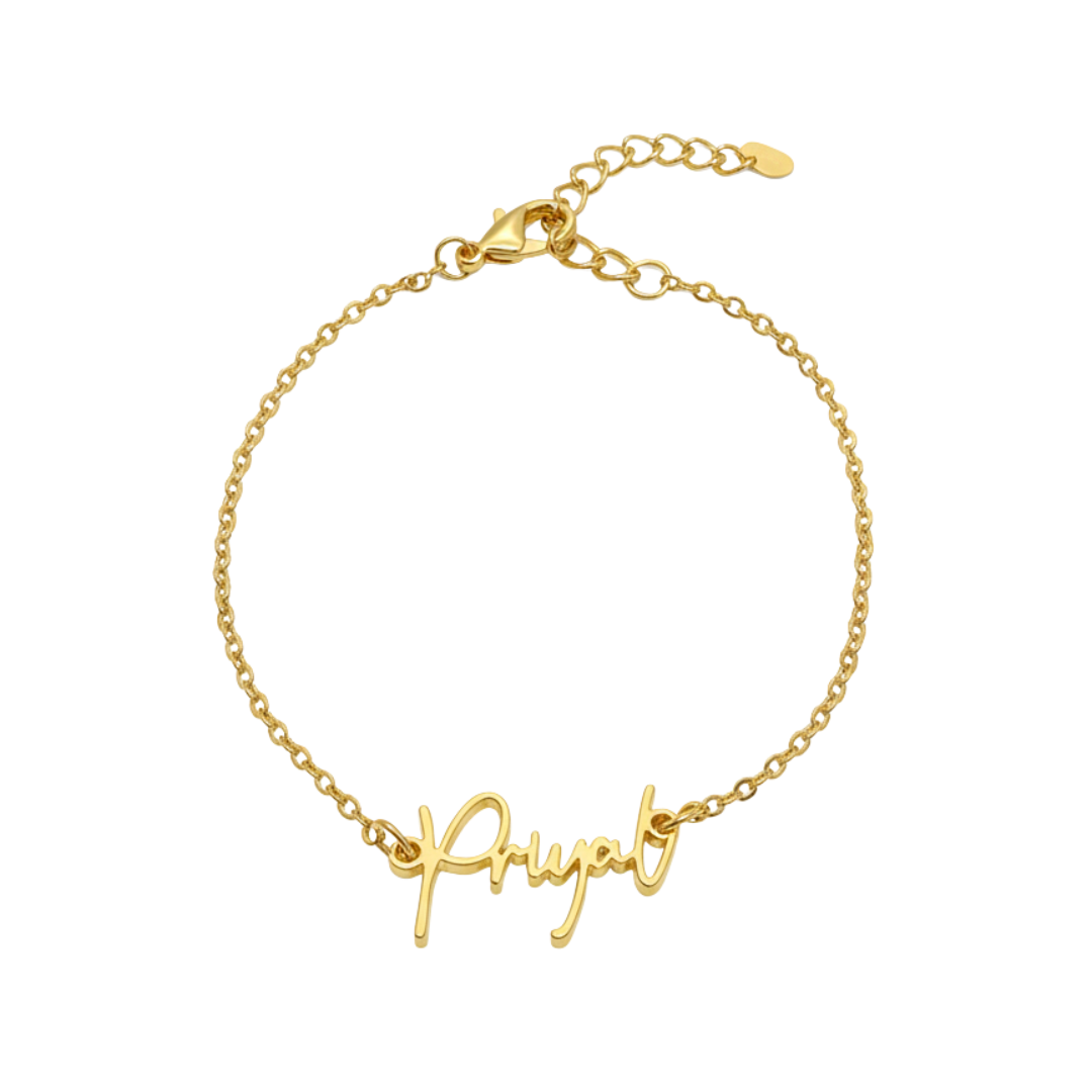 Handwritten Script Bracelet