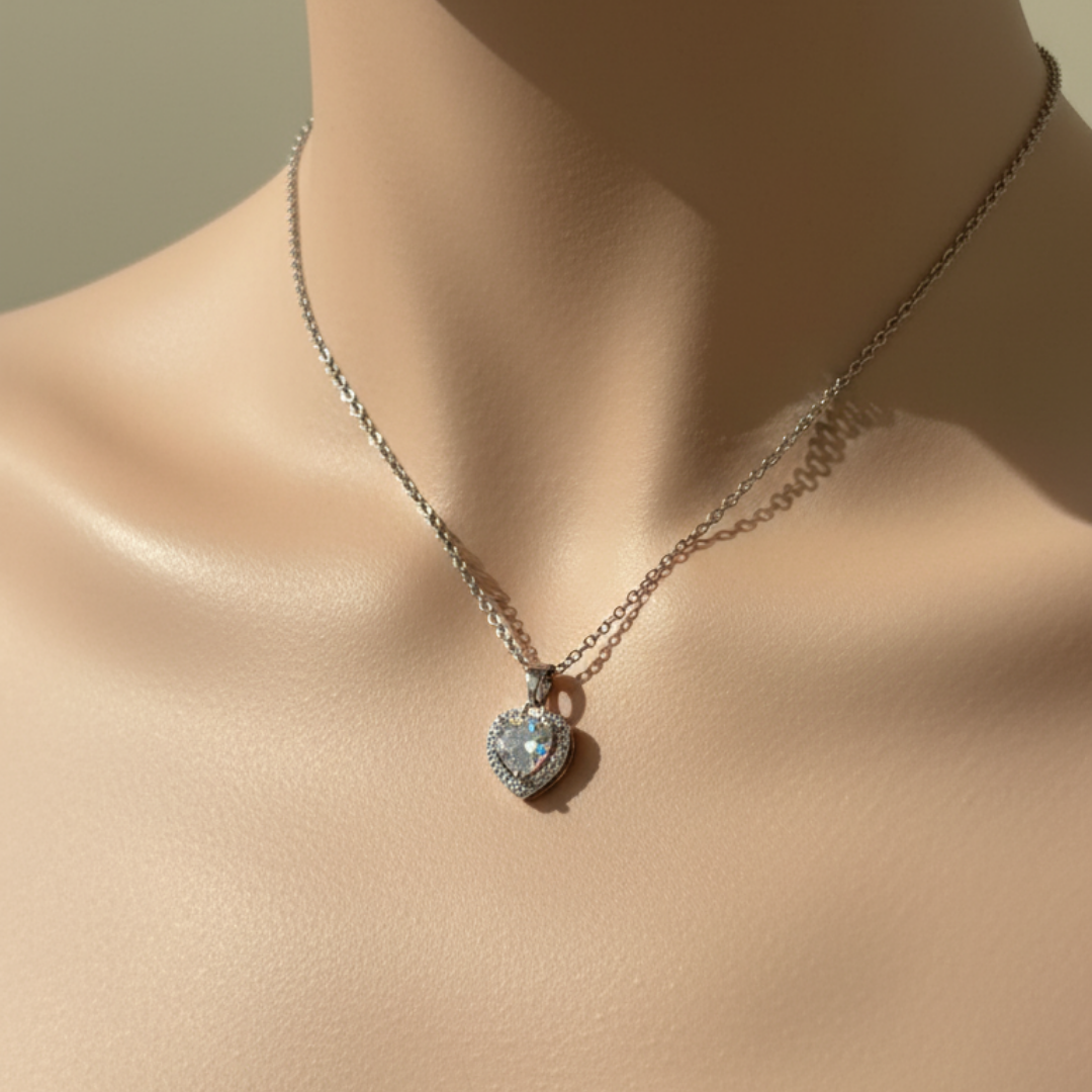 Zircon Diamond Chain Necklace