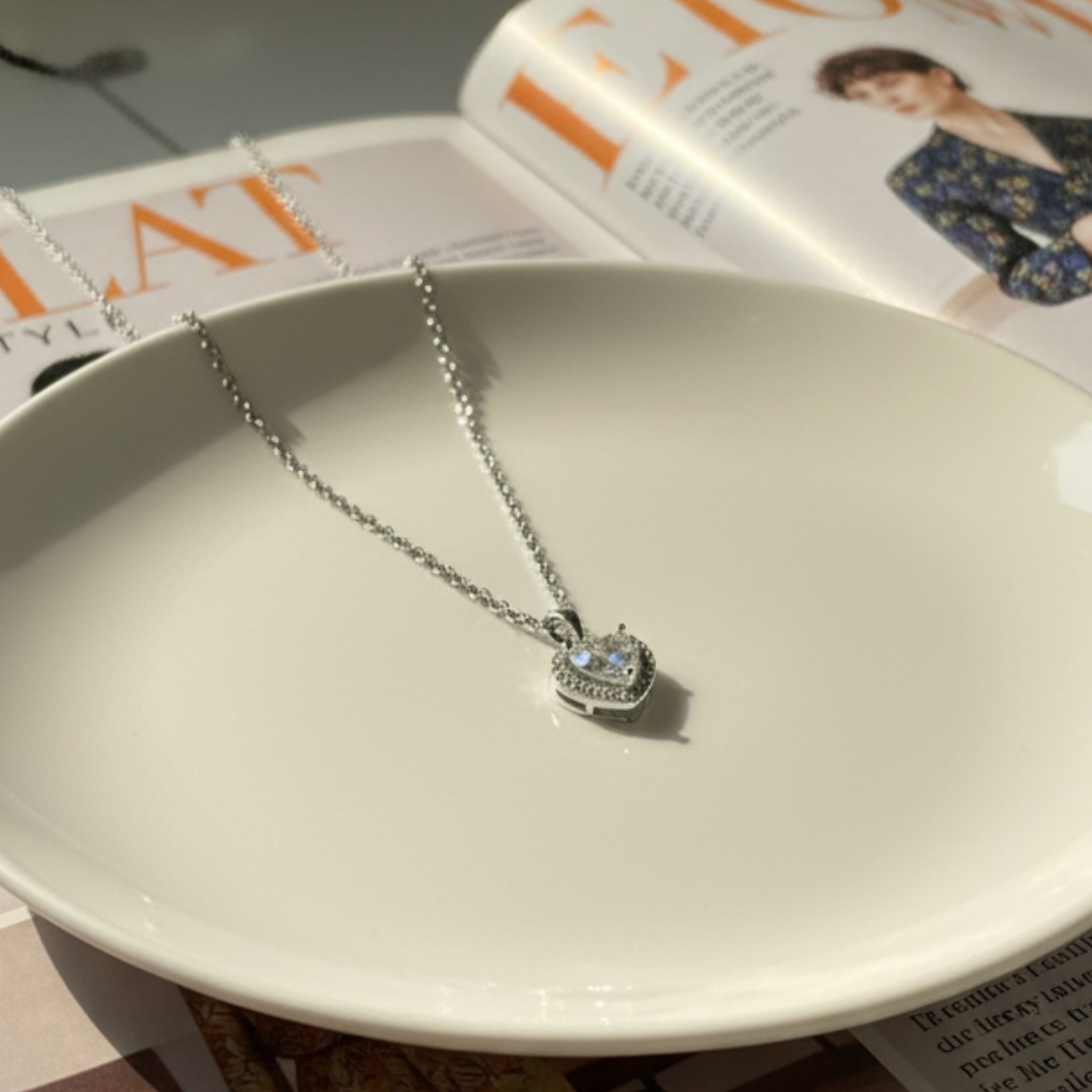 Zircon Diamond Chain Necklace