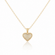 Popping Heart Zircon Diamond Necklace