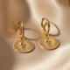 Snakeskin Coin Earrings