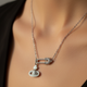 Celestial Punk Safety Pin Necklace