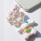 Pink Skies Rainbow Bunny Charm