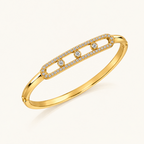 Three Dot Kada - 18k Gold ( Demi Fine )