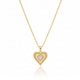 Zircon Diamond Studded Heart Necklace