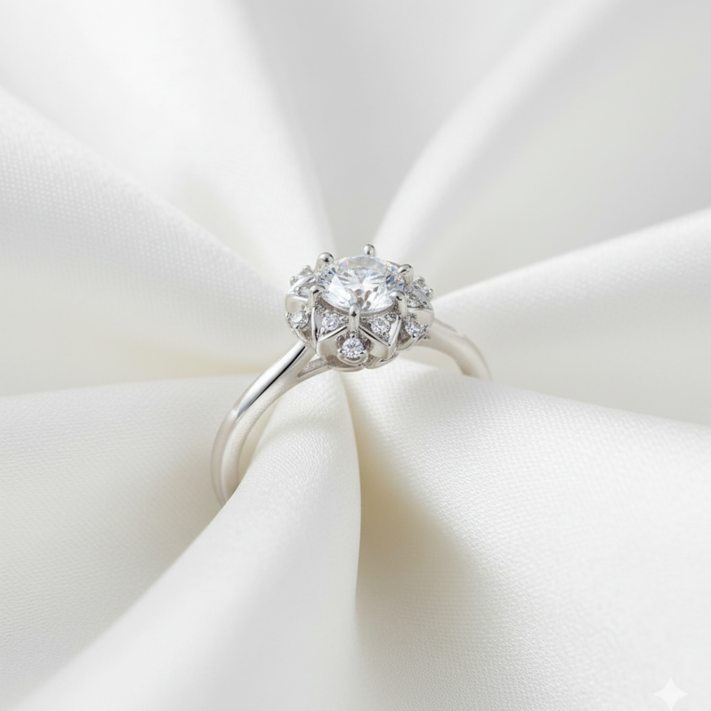 Starburst Zircon Ring