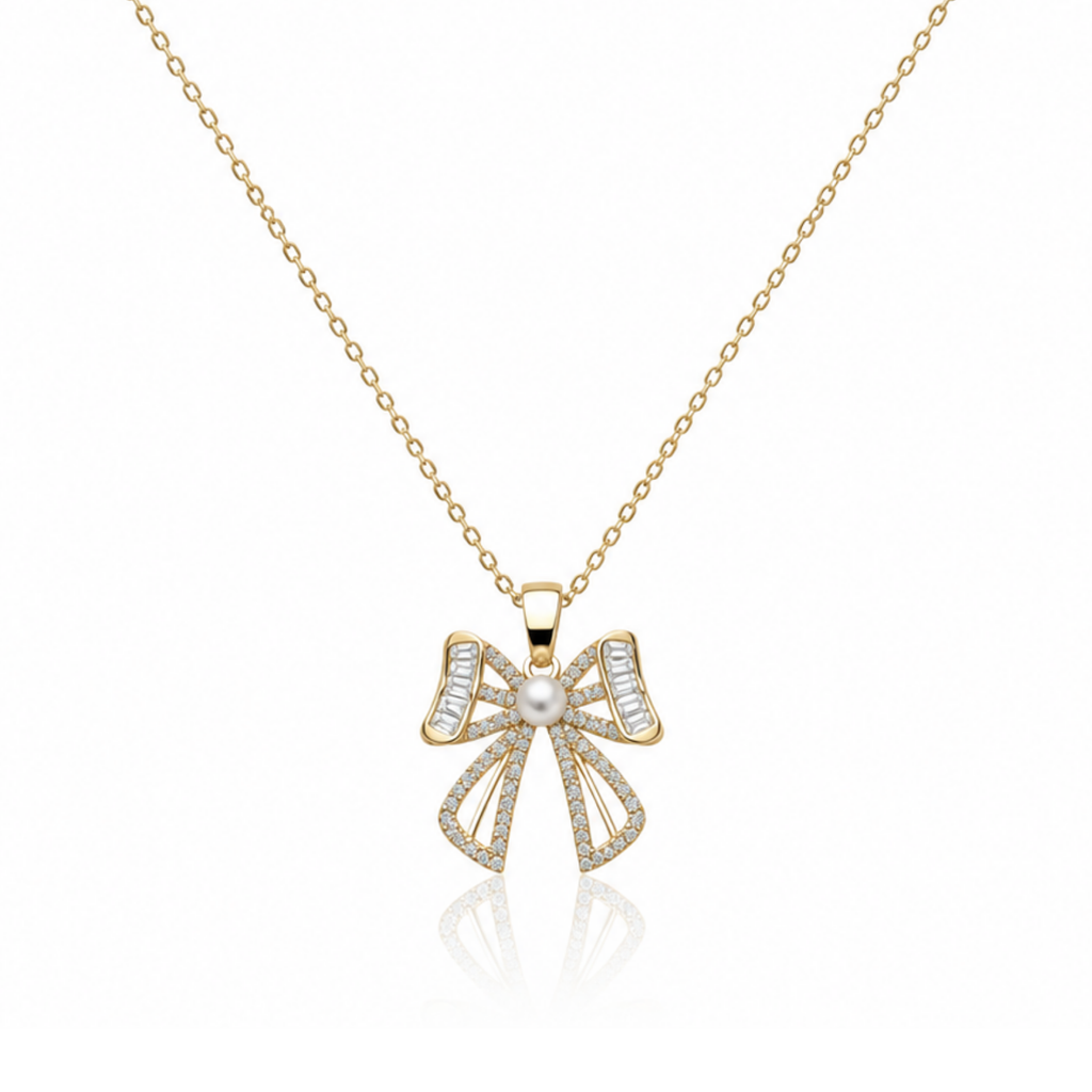 Vintage Carole Bow Pin Necklace