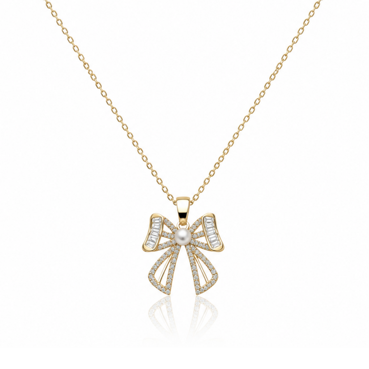 Vintage Carole Bow Pin Necklace