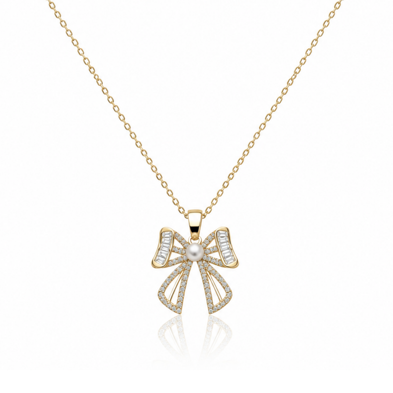 Vintage Carole Bow Pin Necklace
