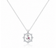 Vintage Charm Red Zircon Diamond Necklace