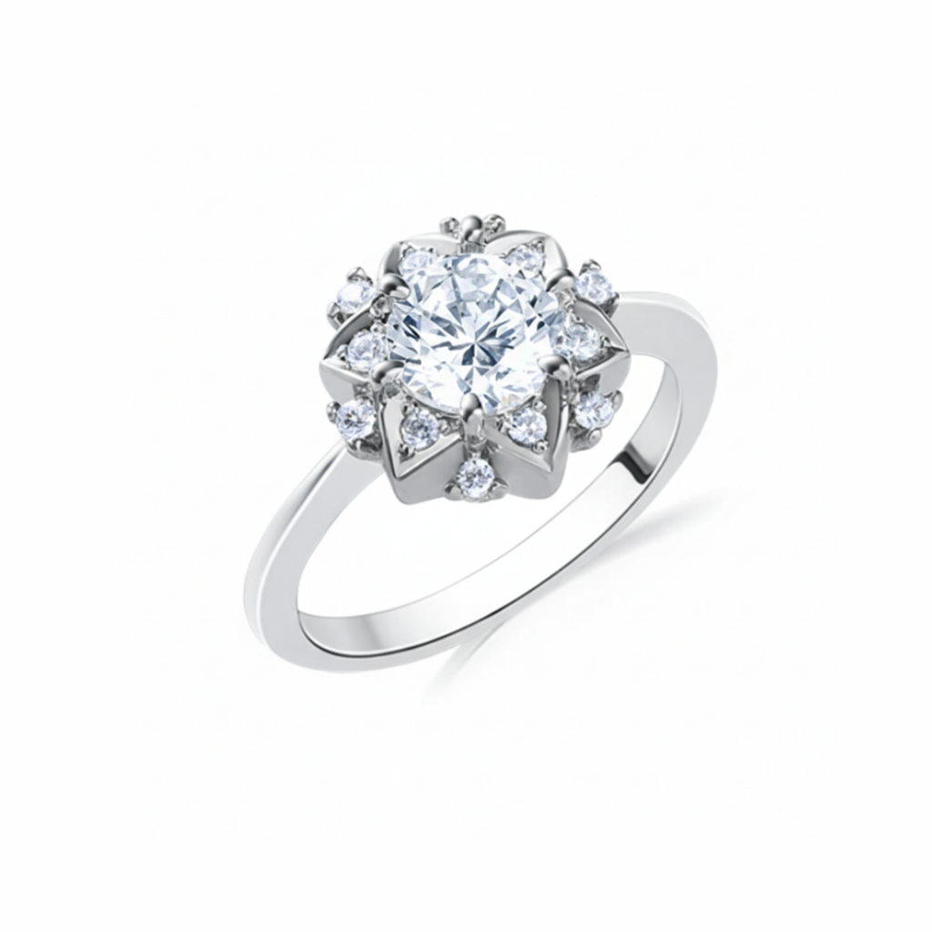 Starburst Zircon Ring