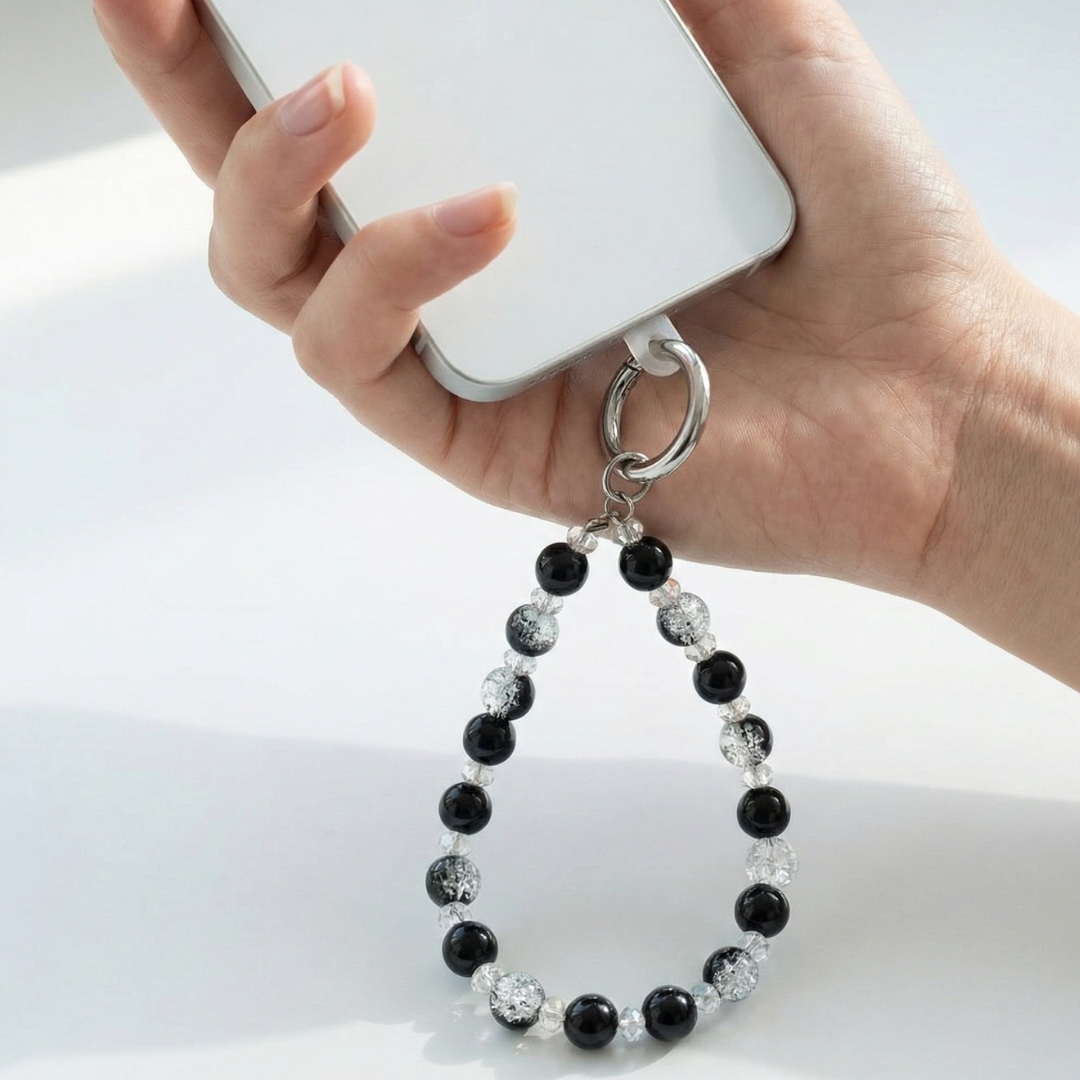 Black Galaxy Beads Charm