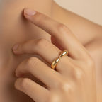 Sculptural Cuff Ring - 18K (Demi Fine)