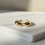 Sculptural Cuff Ring - 18K (Demi Fine)