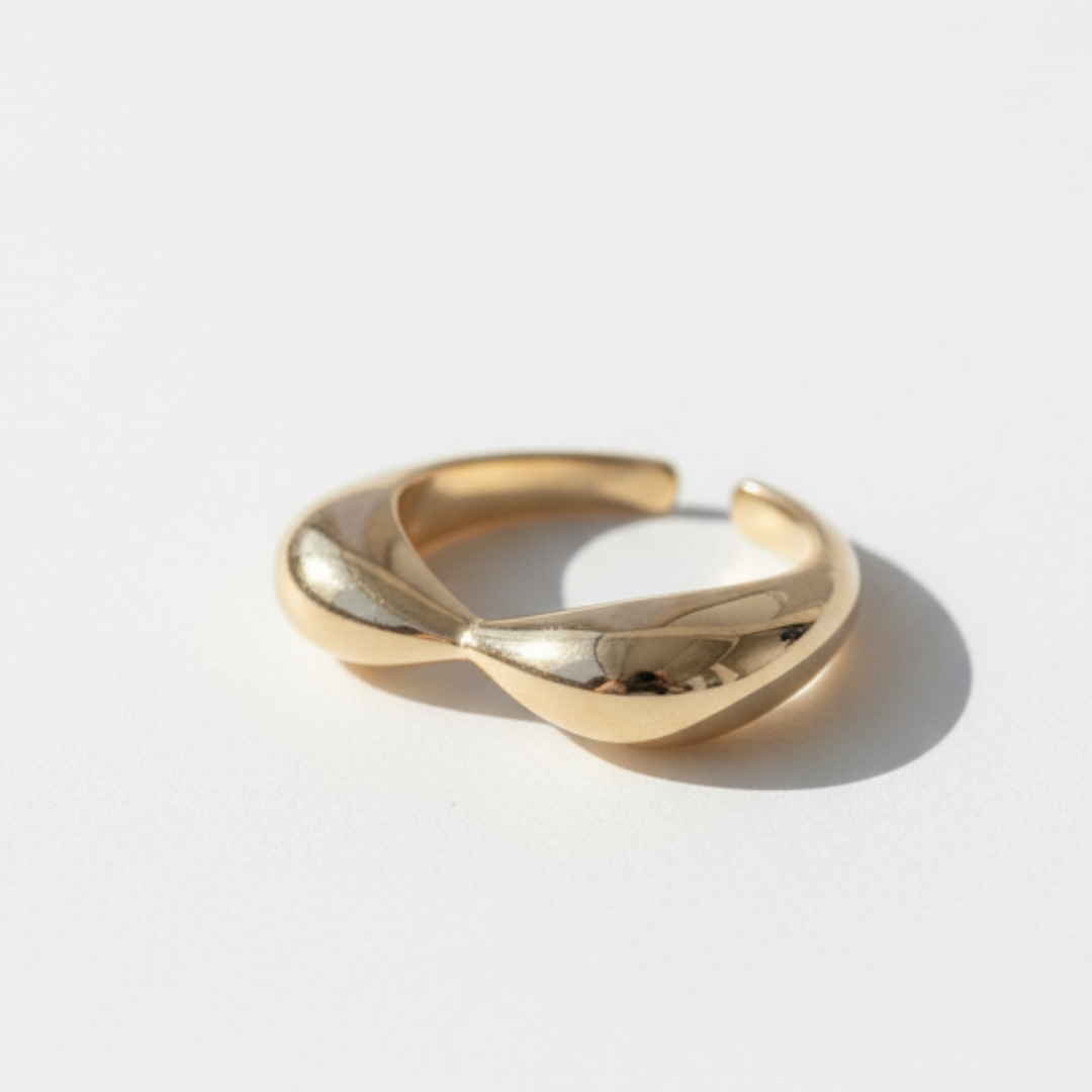 Sculptural Cuff Ring